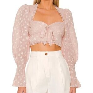 NWT majorelle valerie top in blush